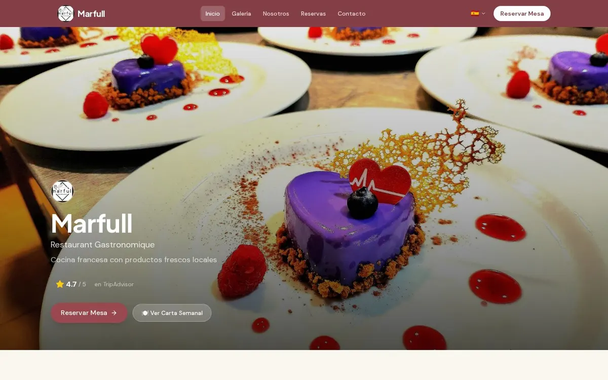 Marfull homepage screenshot