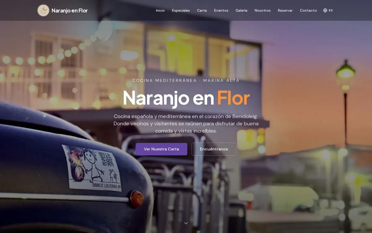 Naranjo en Flor homepage screenshot